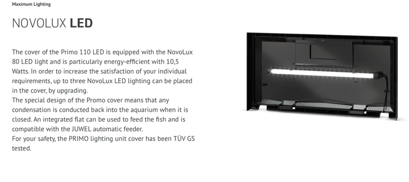 Juwel Akvarium Primo 110 2.0  81x36x43,5cm Ca 110l 
