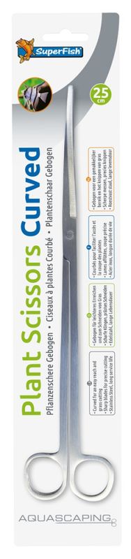 SF STAINLESS STEEL PLANT SCISSORS 25 CM CURVED